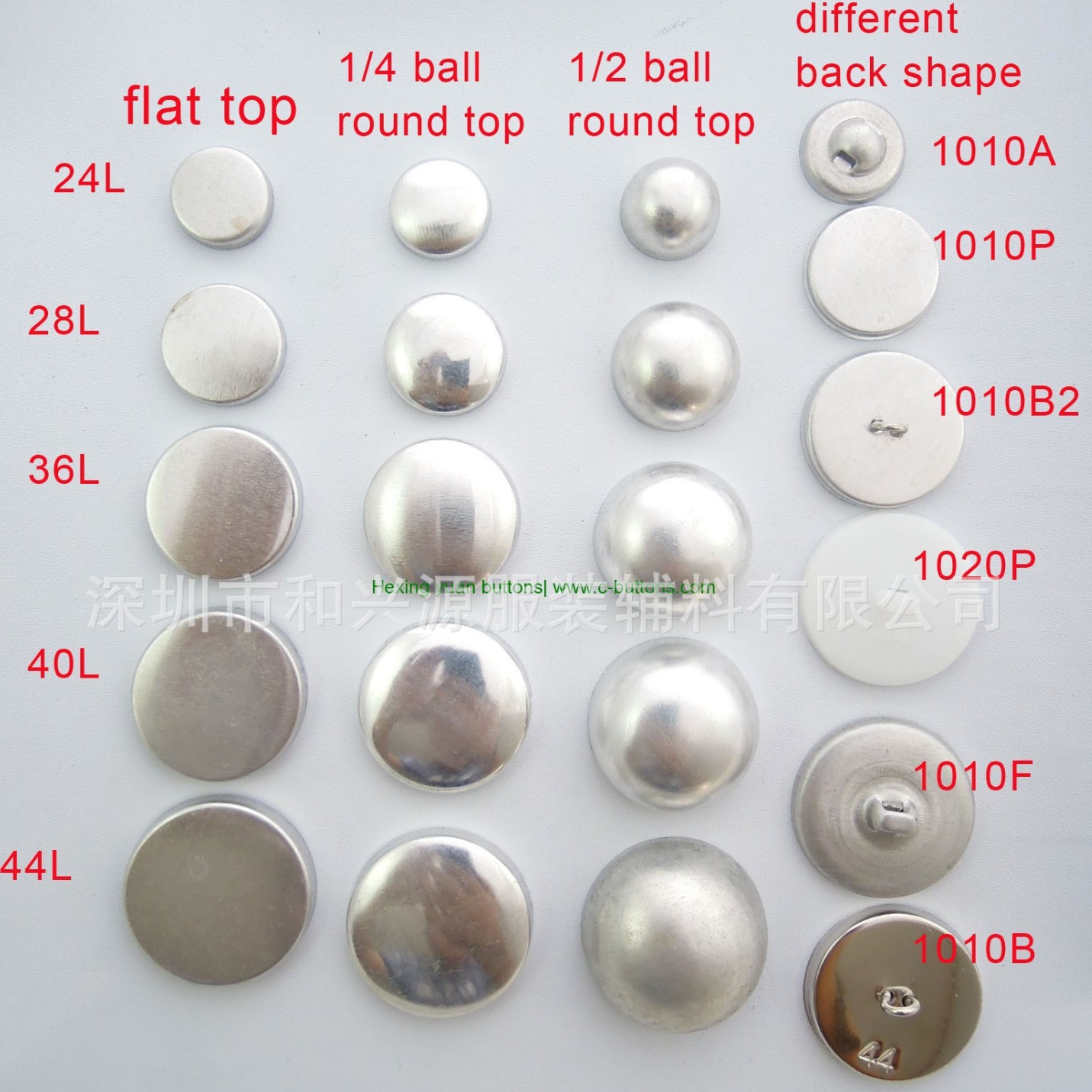 现货供应布包钮扣胚 12L-100L 服装家具帽子布包扣材料 包布钮胚