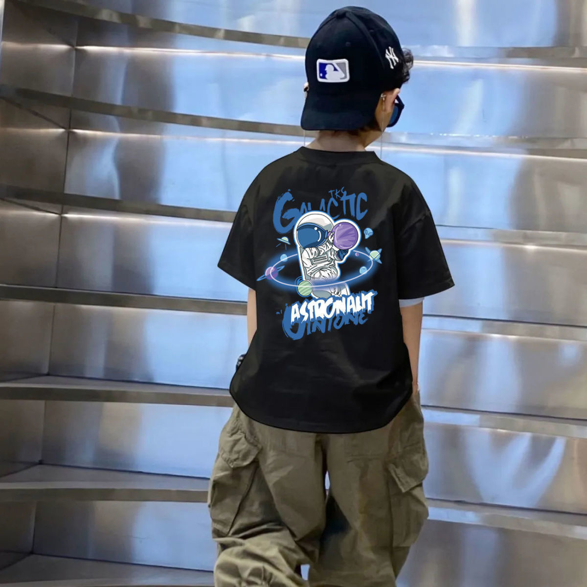 国境を越えた貿易人気子供服男の子Tシャツ半袖夏子供中大型男の子トップス半袖夏服トレンド