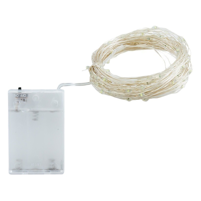 Caja de la batería Cadena de luz LED alambre de cobre luz Decoración de Navidad pequeño color luz estrella luz atmósfera luz semental luz intermitente al por mayor