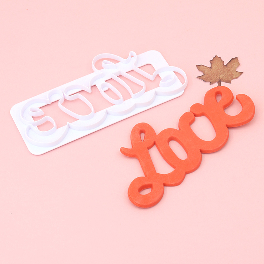 Molde para cortar galletas con forma de letras, molde para fondant, bricolaje, pastel simulado, prototipado rápido, suministro directo de fábrica.