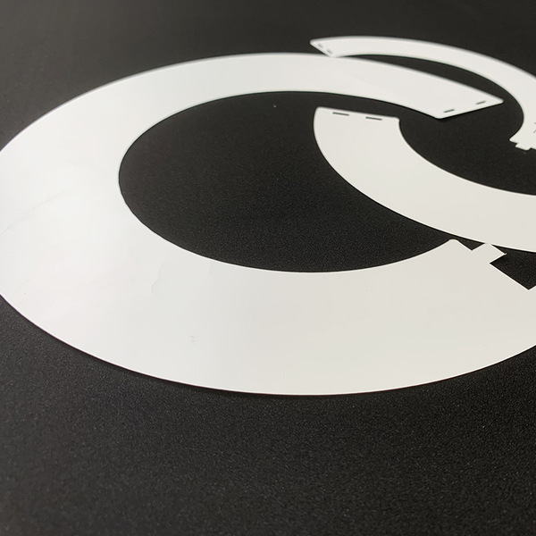 White antibacterial retroreflective light panel