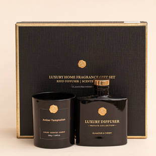 Fireless Aromatherapy Candle Household Rattan Essential Oil Ornaments Guest Room Cross-Border Wholesale Souvenir Gift Box Fragrance