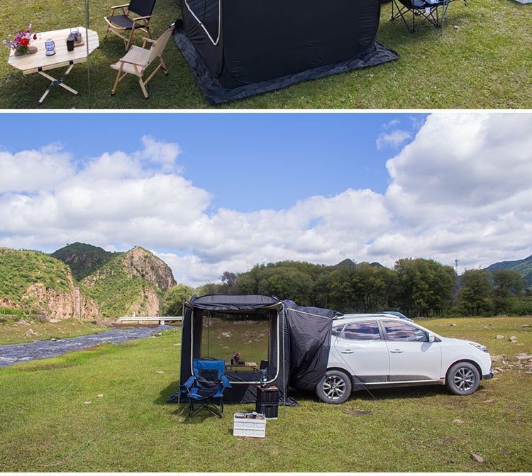 Car Rear Tent, Multi-Functional Car Sunshade, Camping Quick-Open Canopy, Side Tent, Car Side Extension Tent, Quick-Open Tent