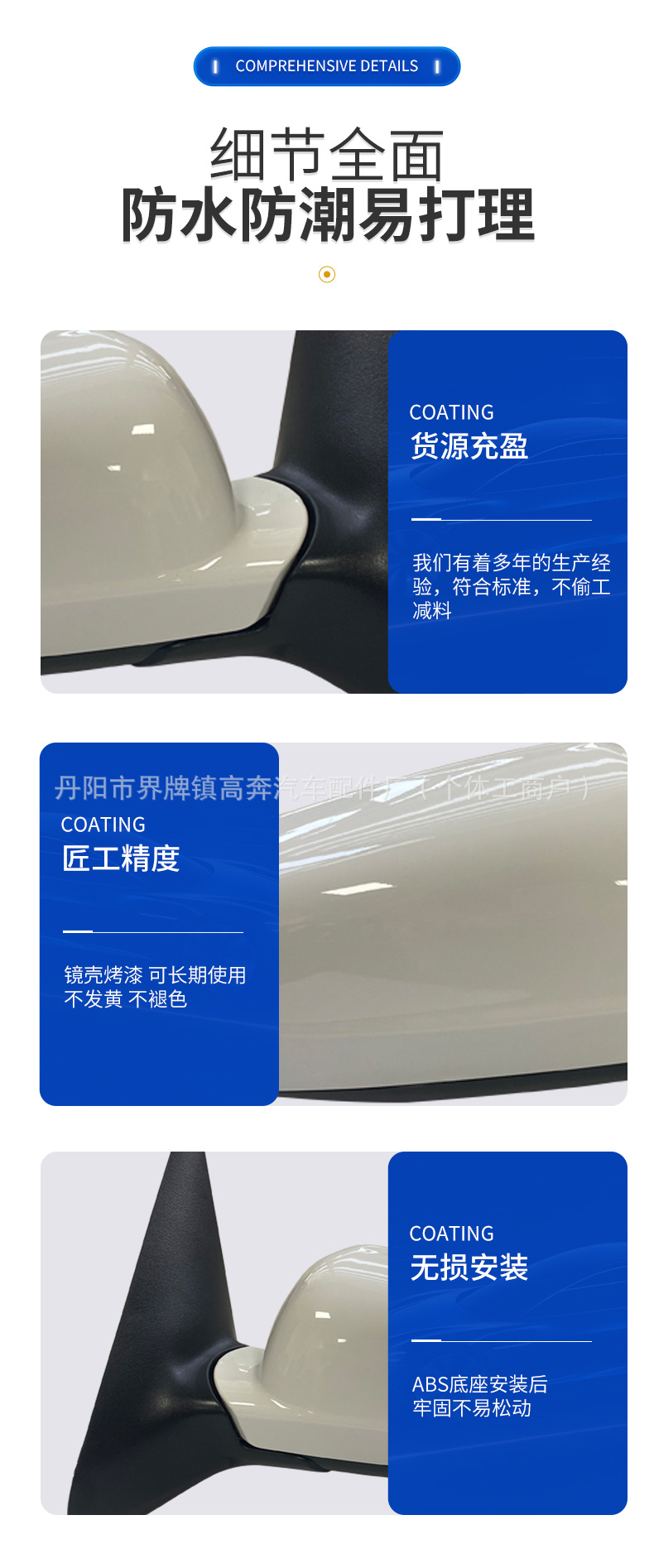 Suitable for 2004-2012 Jetta Rearview Mirror Assembly, Manufacturer Supplies Jetta for Jetta Rearview Mirror