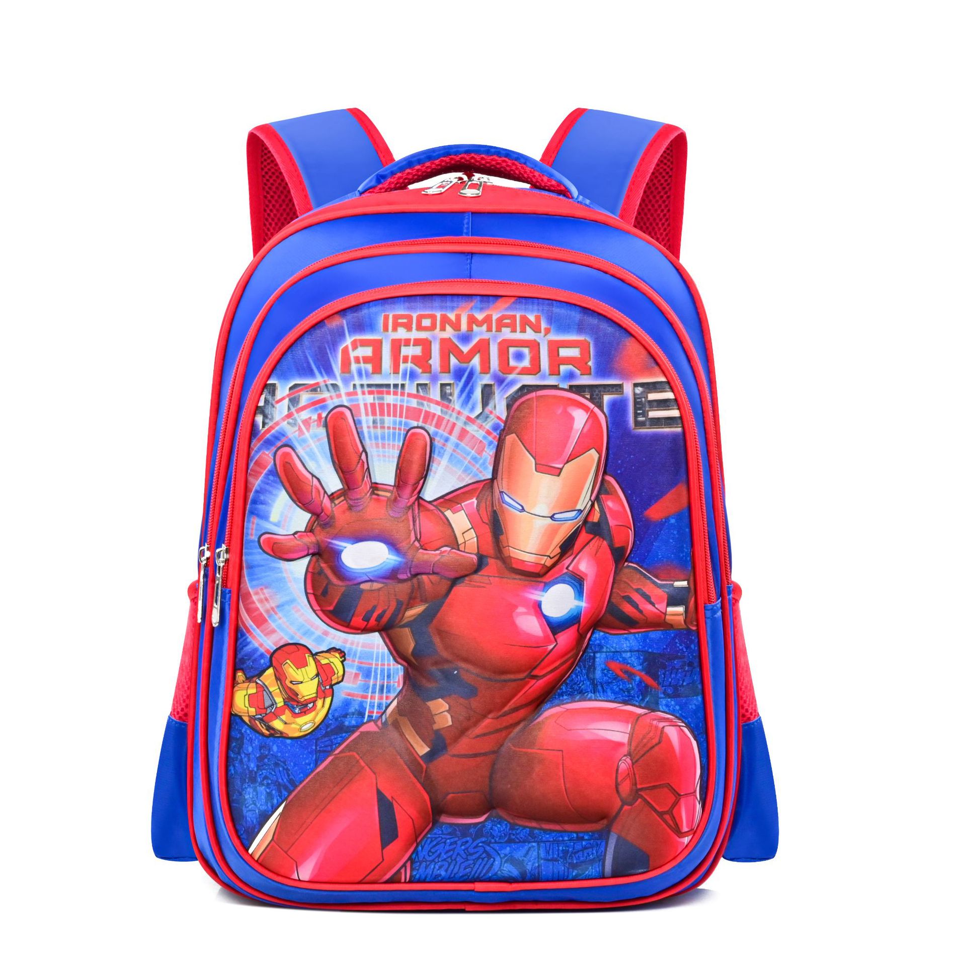 Nueva mochila escolar 3D de 16 pulgadas de gran capacidad, material de nailon, para niños y niñas de 1.º a 6.º grado.