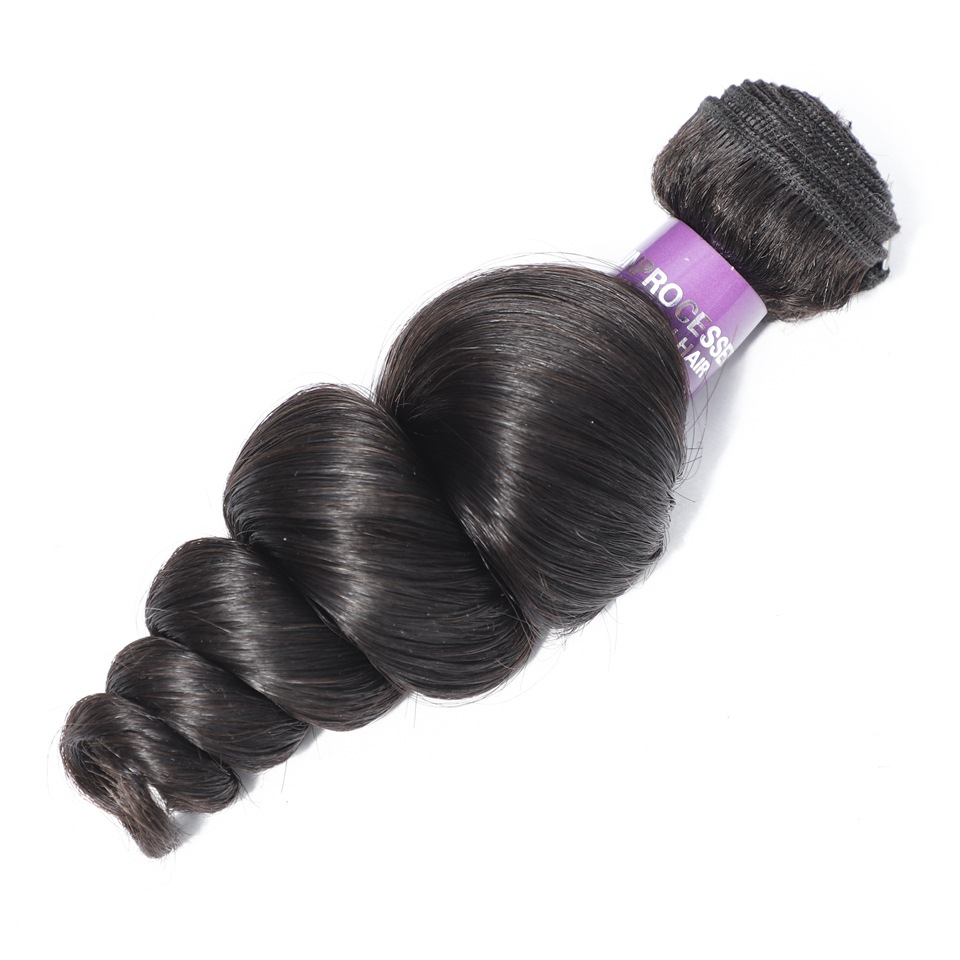 10,0 color natural cortina de pelo onda suelta cabello humano pelo real moda dama peluca rizada