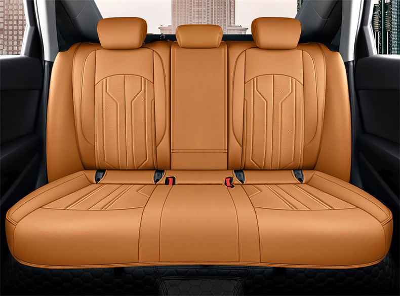 Car Seat Covers, Special Car Seat Cushions, Universal Seat Covers for All Seasons, Five-Seater Full Surround Pu Leather Car Seat Cushions