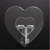 Transparent heart-shaped hook