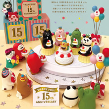 生日蛋糕装饰小摆件日式猫ZAKKA周年庆礼品潮玩DIY盲盒树脂工艺品