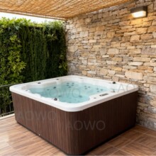 户外按摩浴缸亚克力按摩恒温浴缸泡池游泳池8人SPA水疗jacuzzi