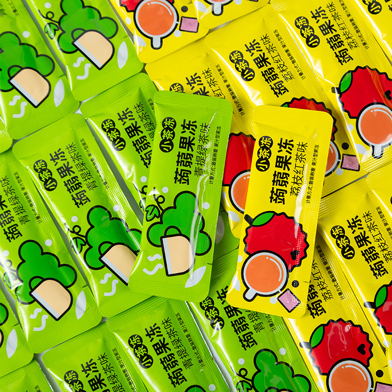 Hao Lai House 500g/bag small tea jelly konjac jelly internet celebrity children's leisure juice snack sips jelly office snacks