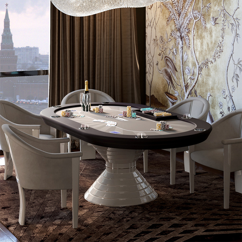 Italian Texas Poker Table Luxury Athletic Club Club Villa Chip Game Baccarat Factory Direct
