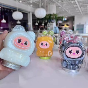 350ml/500ml͸��������ƿpet���ƿ�����ݲ�����labubu��֭�̲豭