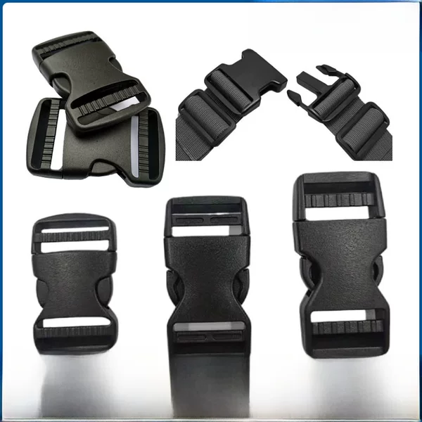 Factory in stock accessories buckle double adjustment plastic buckle plastic buckle backpack buckle 1.5~5CM complete specifications