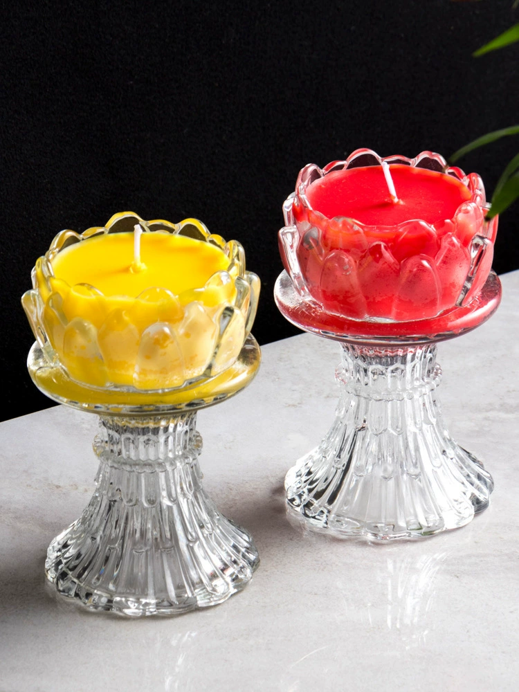 Candle, glass flashlight, lamp socket odorless