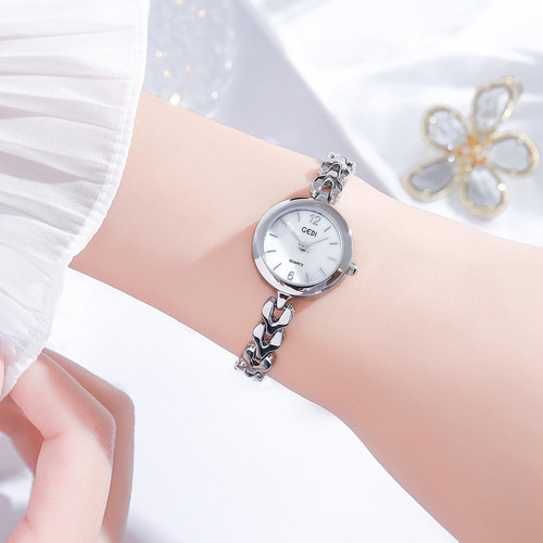 GODI New Small Dial Student Chain Simple Elegance Small Watch Women's INS Quartz Watch 