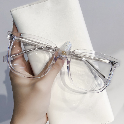 新款时尚眼镜防蓝光平光镜批发镜框男素颜配镜眼镜框女tr90眼镜架