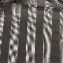 针织运动服外套面料涤纶透气网孔布条纹网布横条针织竖条网眼布