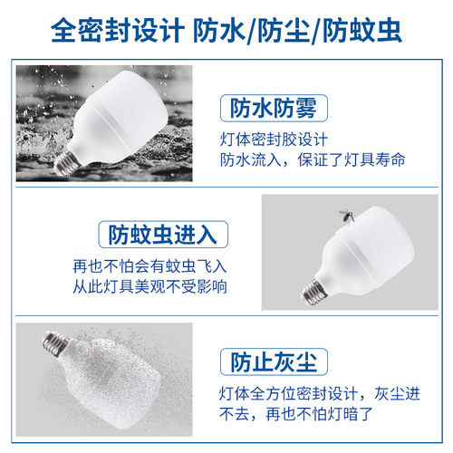 LED bulb E27 screw base bulb plastic covered aluminum sphere light bulb household bulb ultra bright eye-protection bulb factory wholesale