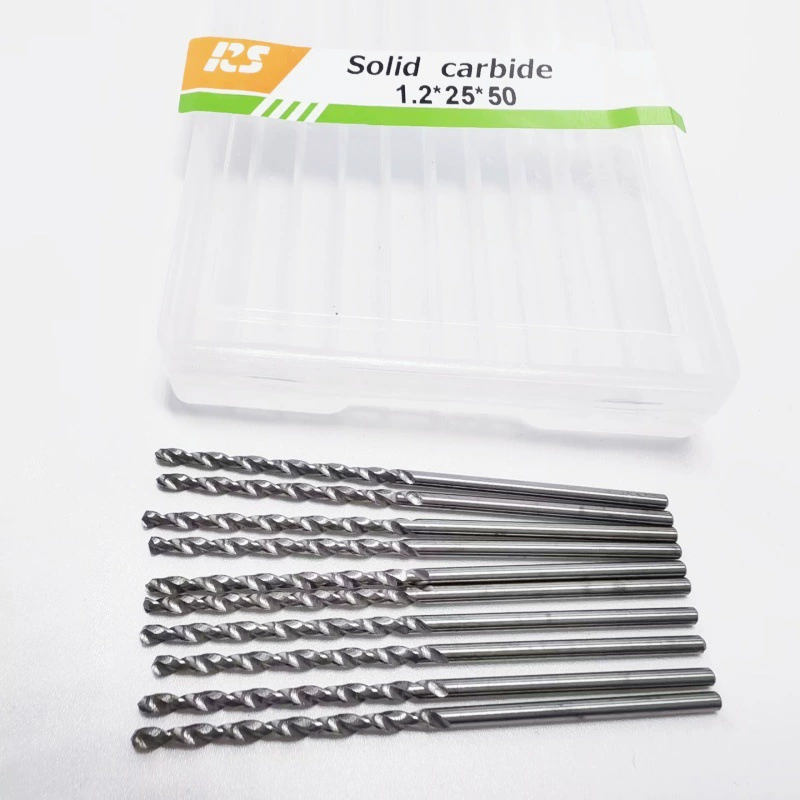Шверло из вольфрамовой стали YG6X монолитный твердосплавный сверло с прямым хвостовиком маленькое сверло 0,5-3*40mm Общая длина 50