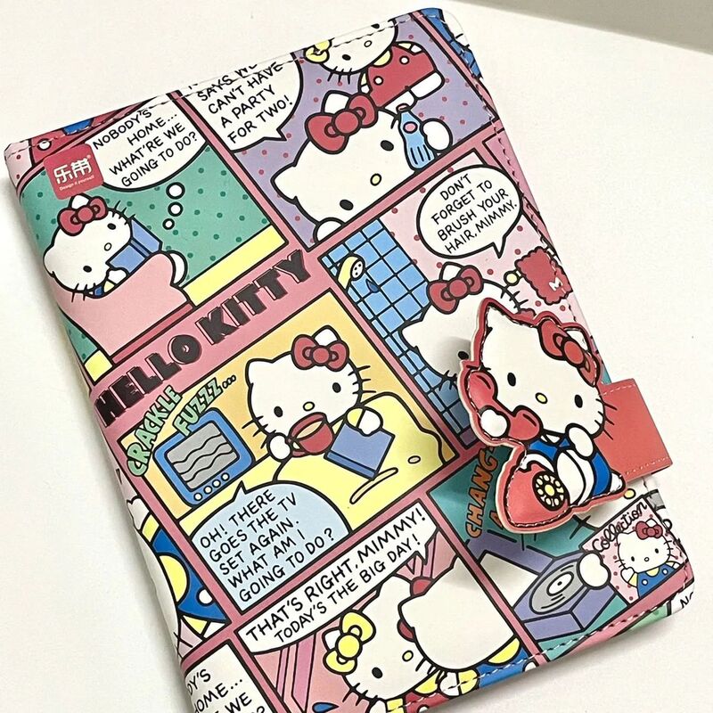 小紅の本の同じタイプのかわいいハローキティのノートの少女の心の漫画の風の学生の高い顔の値のノート|undefined