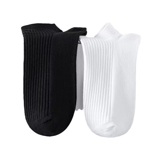 Zhuji Hosiery Wholesale Summer Anti-Odor Absorbent Women's White Simple Stylish Short Socks Slipper Socks for Men
