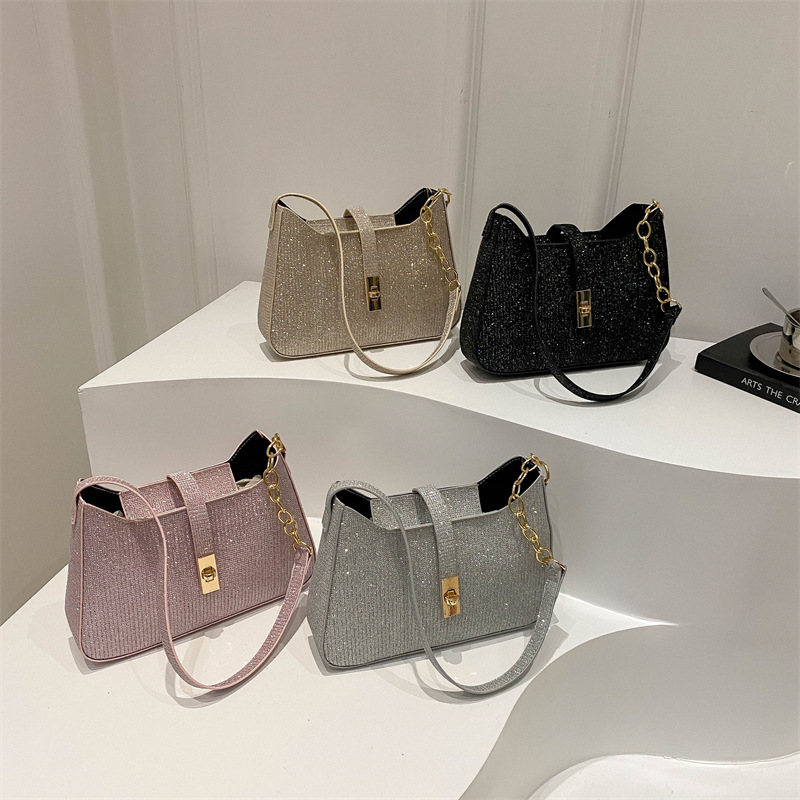 Baja pequeña 2024 nuevo verano alto brazaletes esquinilla de textura de moda bolsa de hombro bolsa de braza