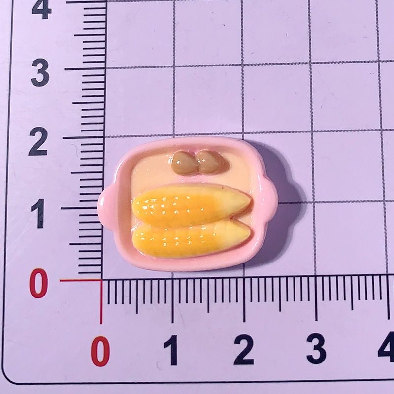 Nuevo paquete de pan de dibujos animados diy accesorios de resina adornamiento de pegamento de crema para el cabello de caja de teléfono móvil hebilla de zapato colgante hecho a mano