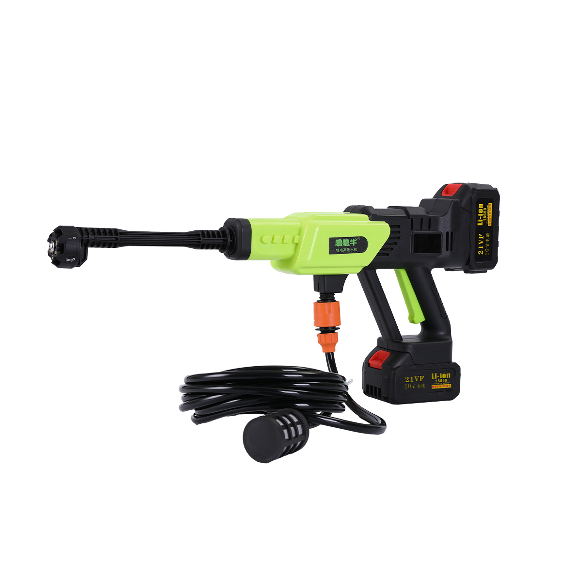 Customized [New Double-Pin] Cordless Car Washer Portable High-Pressure Water Gun with Lithium Battery for Home Car Washing