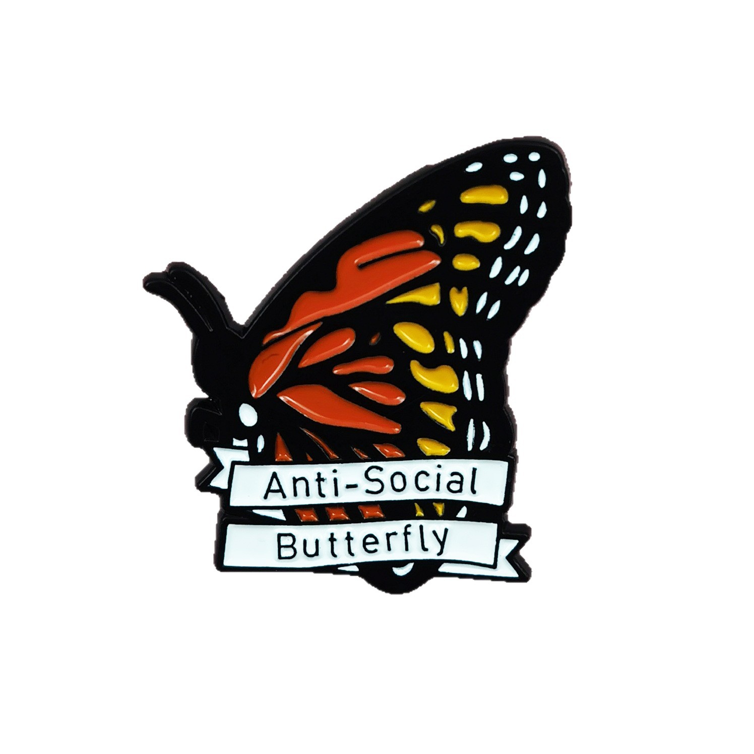Broche de mariposa de dibujos animados transfronterizos, vestido de niña, cuello, collar, accesorios, adornos simples, pines de insignia image 5