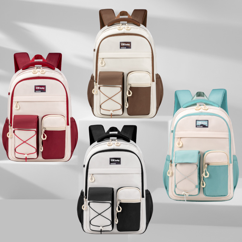 Mochila escolar para bebés de sésamo, estudiantes de secundaria, reducción de la carga, protección de la columna vertebral, estudiantes de secundaria, niñas de secundaria, bolsos casuales de mujer ultraligeros de gran capacidad