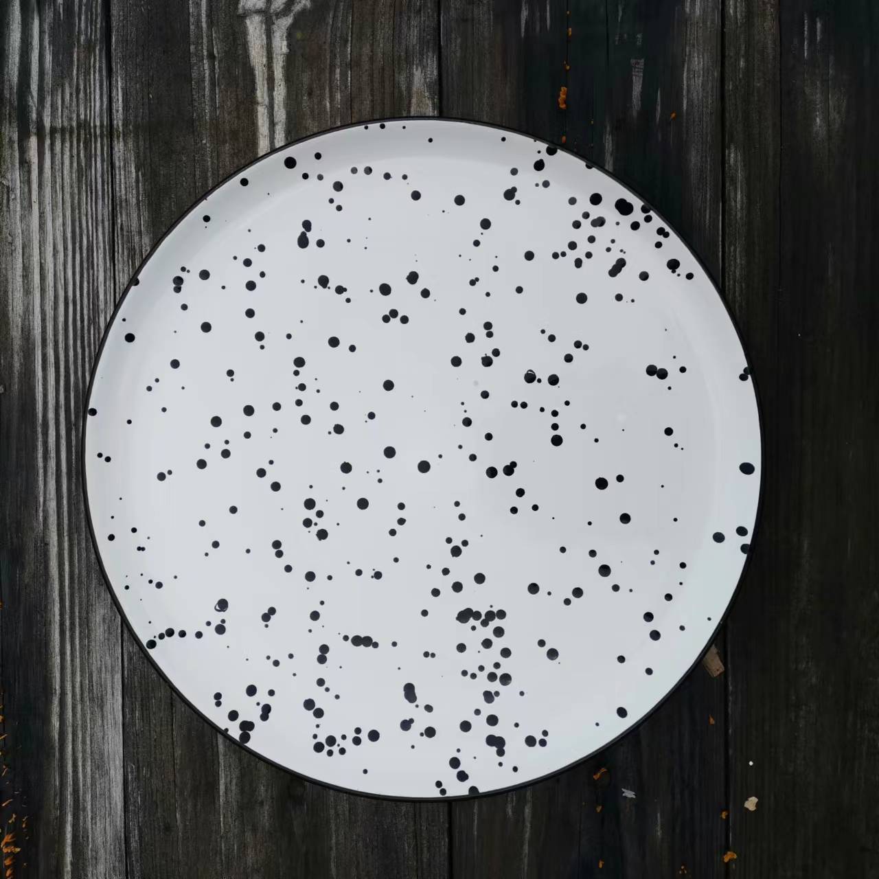 Grieta de hielo creativo plato de forma especial de alta apariencia postre de cerámica bandeja de té plato de hogar plato de ensalada de frutas plato occidental