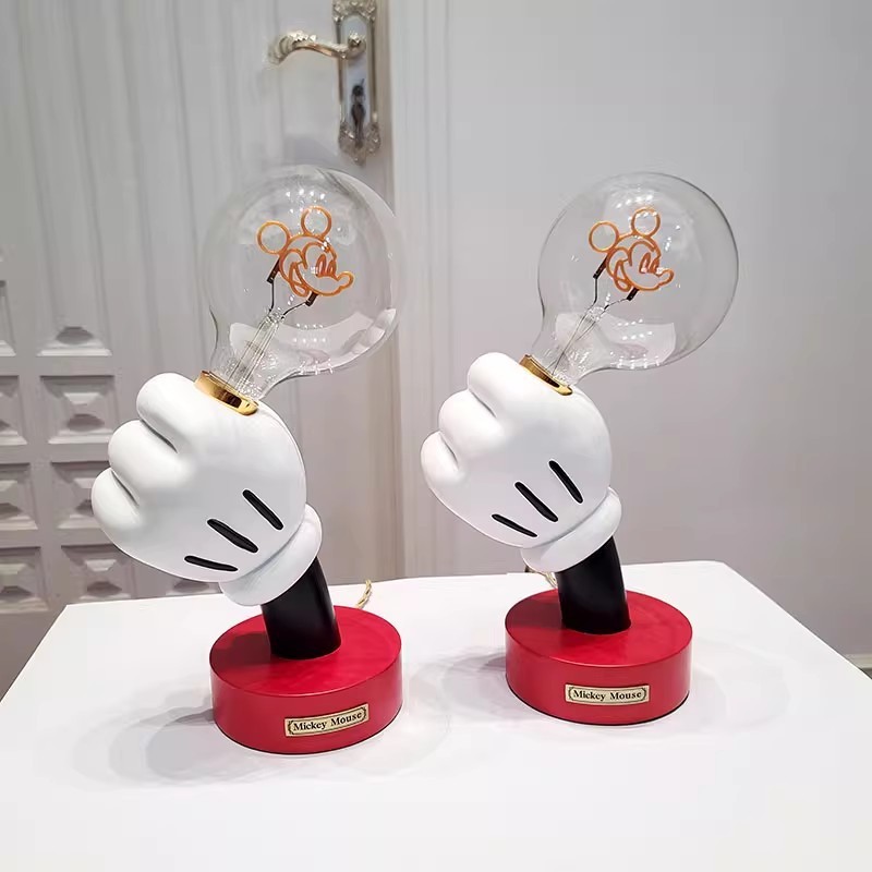 漫画寝室ミッキーハンドヘルドテーブルランプイン子供部屋 X モダンなシンプルな個性クリエイティブ装飾装飾品ナイトライト|undefined