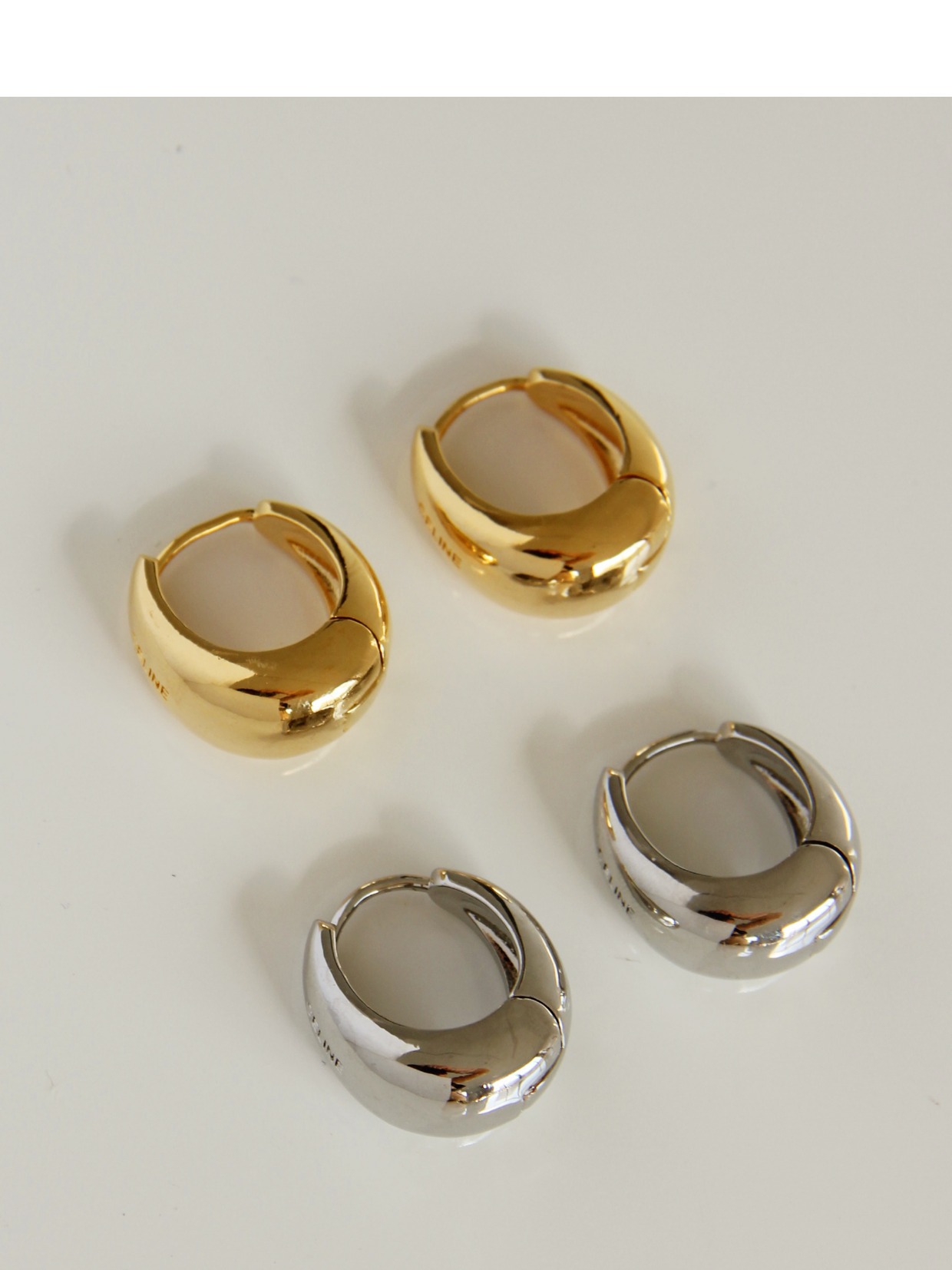 Fashion Solid Color Copper Plating Earrings 1 Pair