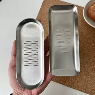 带槽不锈钢磨姜器蒜泥碎姜器姜末研磨器蒜蓉姜蓉器姜泥器厨房工具
