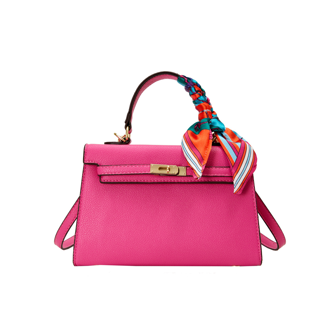 Bag2024 nuevo sentido de alta gama bolso portátil transfronterizo platino Kelly bolso moda femenina 100 bolso de hombro único