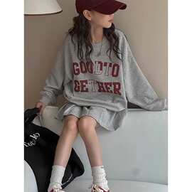女童春装衣服洋气2025新款儿童女大童装春秋时髦春季春款裙子套装