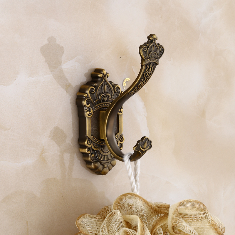European-Style Carved Coat Hooks, Artistic Hooks for Entrance Doors, Single Hooks, Wall-Mounted Hooks, Coat Hooks, Row Hooks, Door Hooks