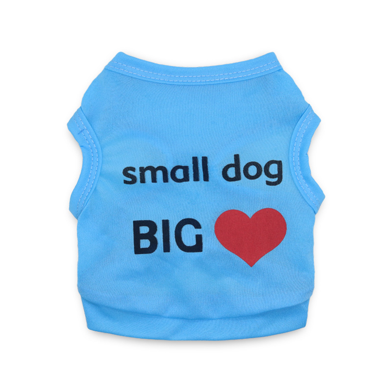 Suministros para mascotas al por mayor ropa para perros 5-estilo poliéster perro grande y pequeño chaleco para mascotas primavera y verano