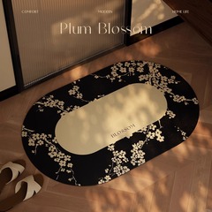 復古浴室防滑地墊入戶門墊廁所衛生間地毯吸水耐髒腳墊家用中古風