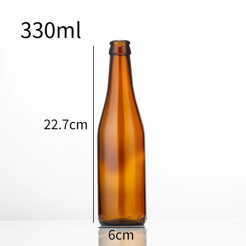 茶色の醸造ビールガラス飲料瓶冷抽出コーヒーガラス瓶豆乳ソーダ果酒飲料ガラス空瓶|undefined