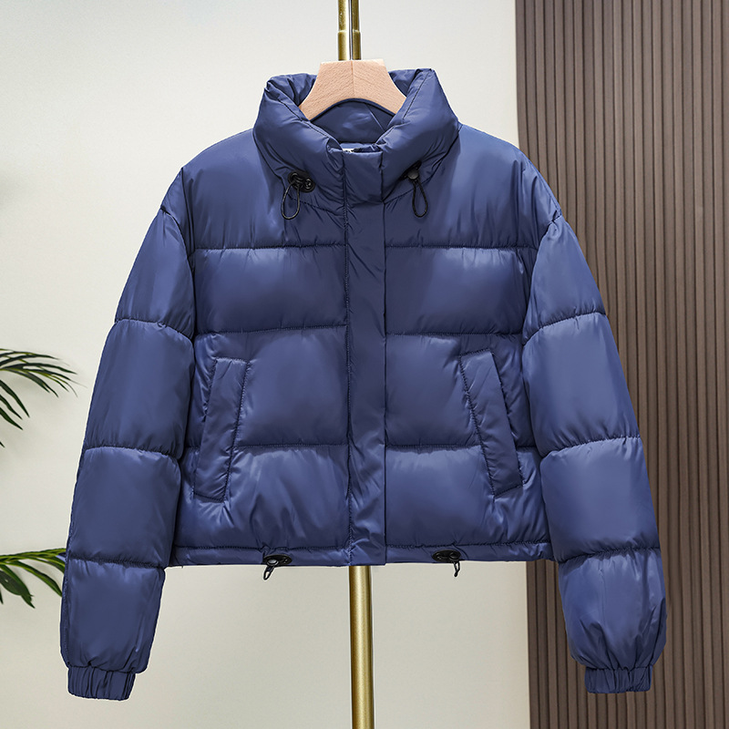 European and American style winter new casual women's clothing candy colored short, thick jacket, high waisted long_voghion.com