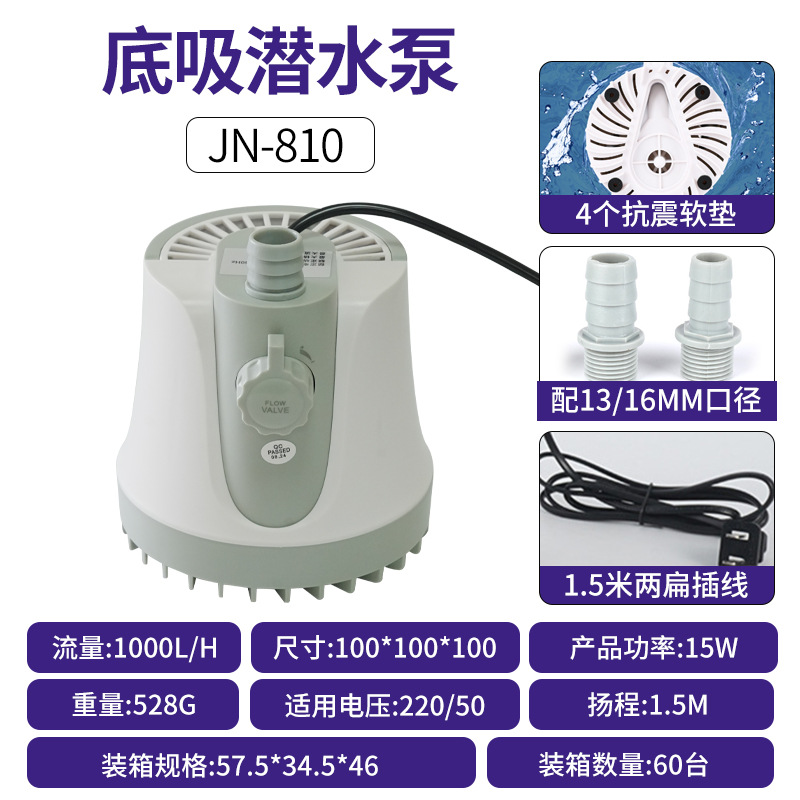 Flow adjustable 15W water pump [anti-dry burning, large flow]