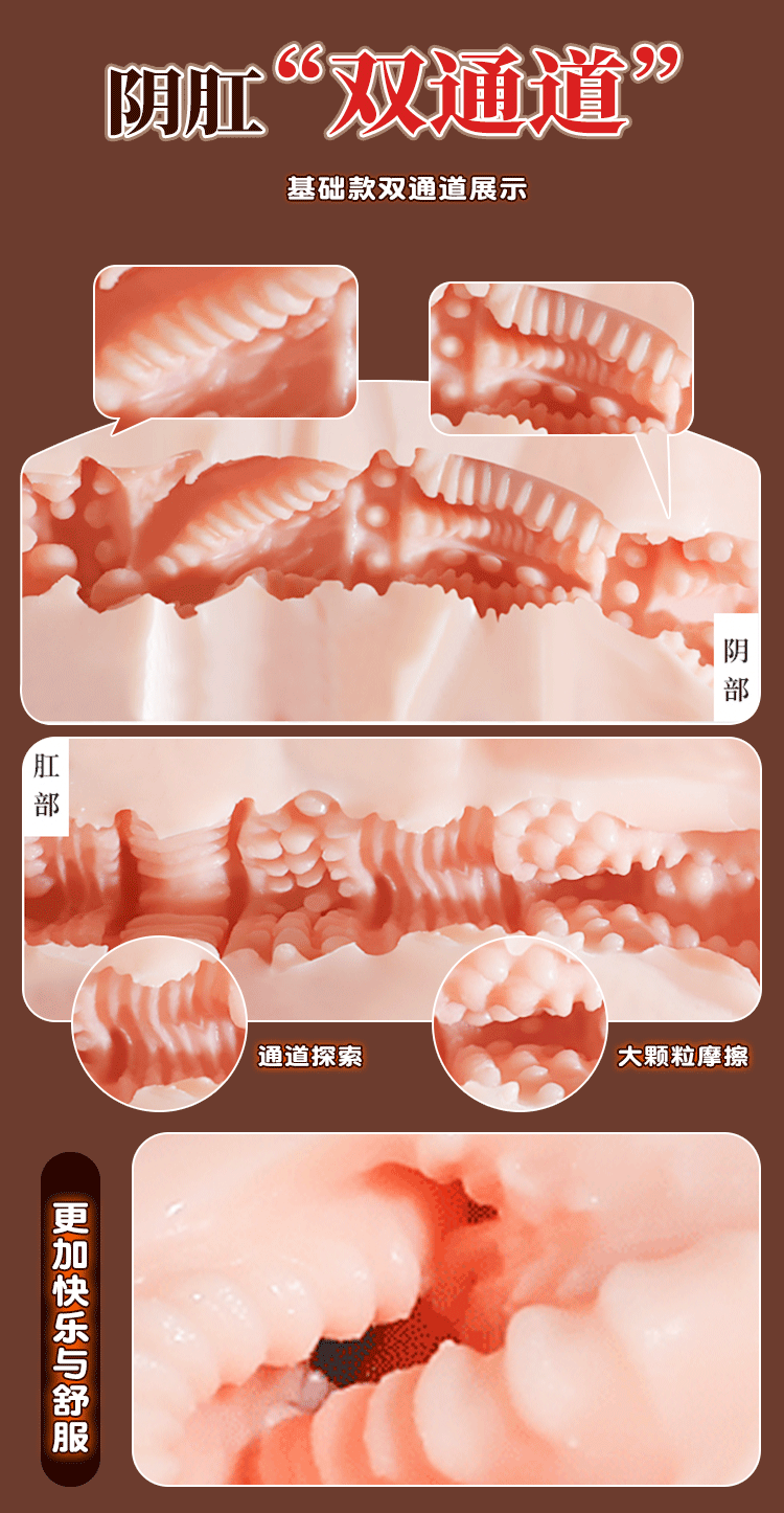 Jiuai Peach Sister Inverted Mold Butt Masturbator, TPE Manual Male Sex Toy — detail image 10