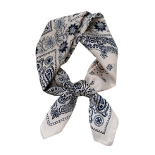 实物更美~新款复古防晒小丝巾职业百搭小方巾头巾女装饰领巾发带