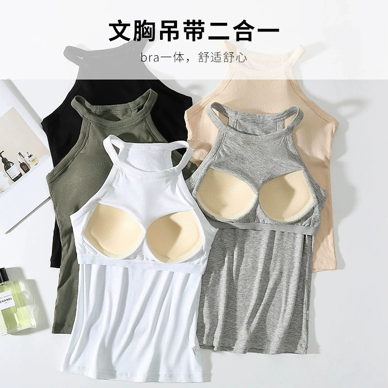 T-shirt, protective underware, top with cups for yoga, tube top, bra top, slim fit, lifting effect