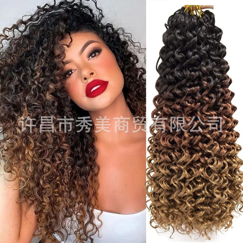 Gogo Curl Crochet Hair Synthetic Fiber Wig African Curly Braided Crochet Hair