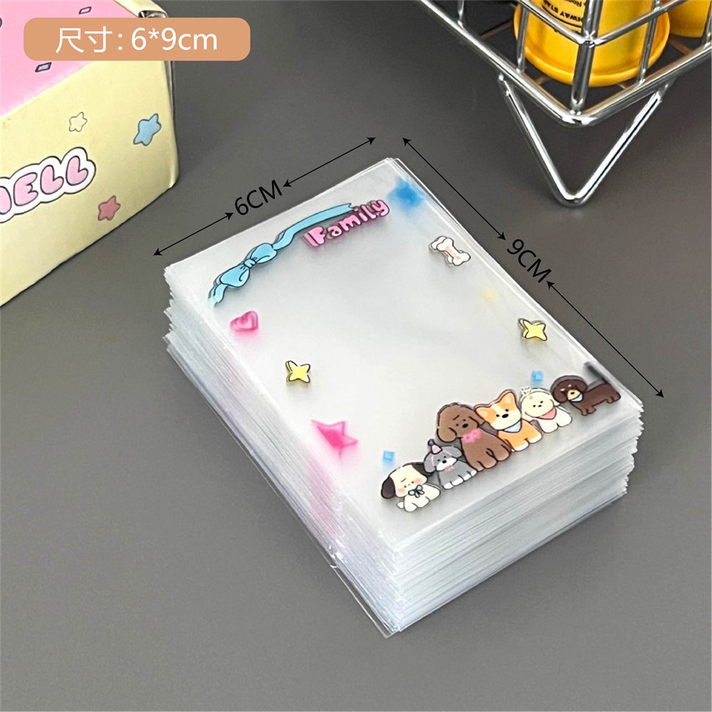 Tengyi nuevo original de dibujos animados lindo titular de la tarjeta pequeña chica estrella aidou foto protección tarjeta película bolsa de embalaje al por mayor