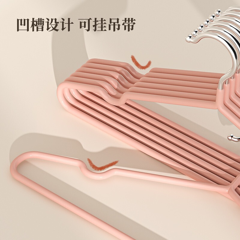 无痕防滑加粗加厚不锈钢晾晒衣架多功能家用成人衣服撑衣架批发|undefined