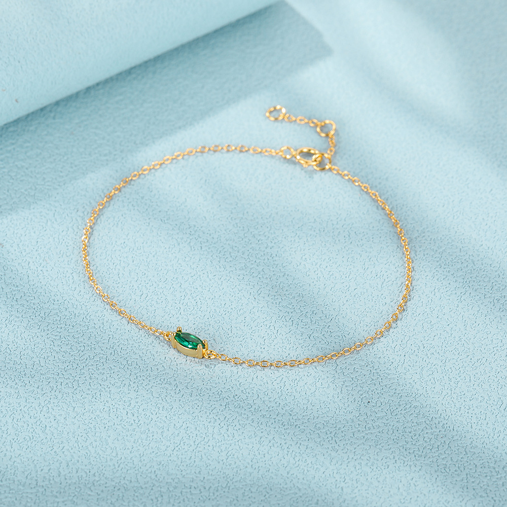4g Weight Zircon Inlay Material Bracelets Classification 925 sterling silver Chain Material 1 Piece Quantity Daily Occasion 925 Sterling Silver Material Geometric Pattern Women's Gender Inlay Design Simple Style, Shiny Style 925 Sterling Silver Bracelets Simple Style Shiny 9